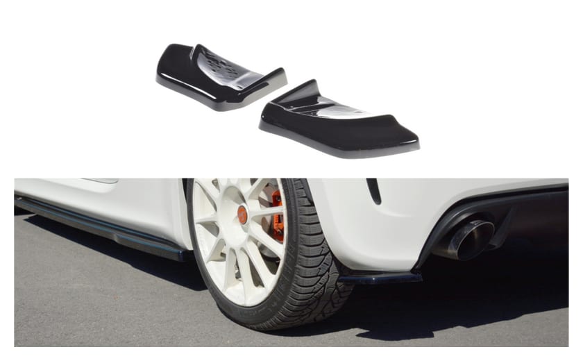 Splitter Fiat 500 Abarth I Tył Boczne Gloss Black