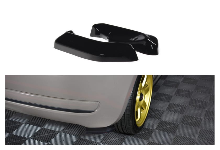 Splitter Fiat 500 Tył Boczne Gloss Black