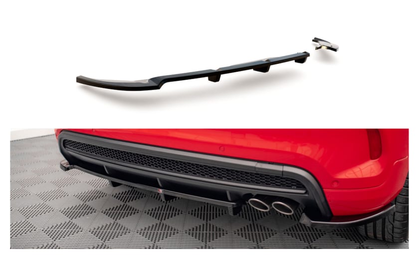 Splitter Fiat 500X I Facelift Sport Tył Środkowy z Dyfuzorem