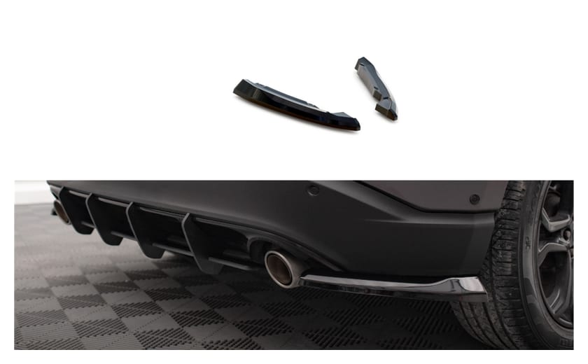 Splitter Ford Edge II Tył Boczne v.1 Gloss Black