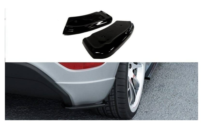 Splitter Ford Fiesta MK7 ST Stline Zetec S Tył Boczne Gloss Black