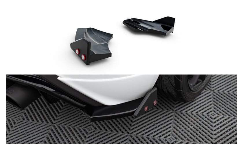Splitter Ford Fiesta ST Mk7 Tył Boczne + Flaps Facelift v.3