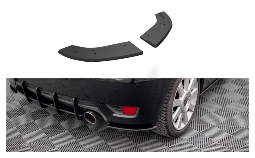 Splitter Ford Fiesta VI ST Tył Boczne Street Pro Black