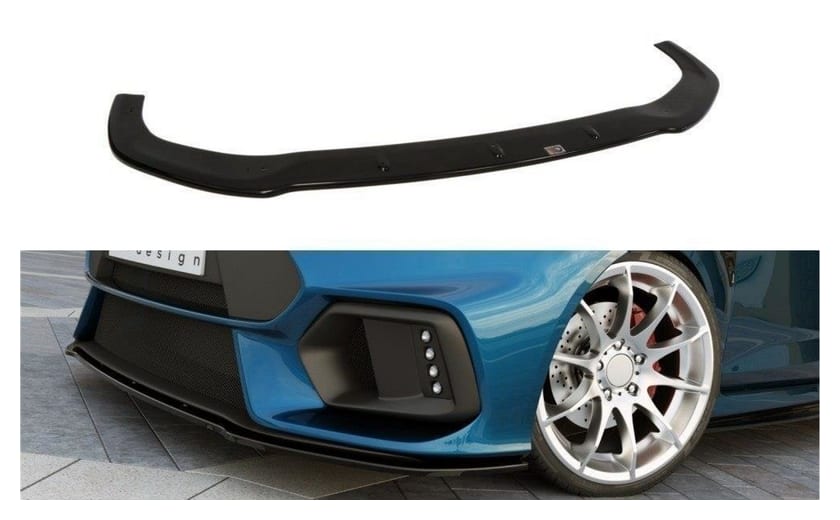 Splitter Ford Fiesta VII Facelift przód Zderzak Focus RS Look Gloss Black