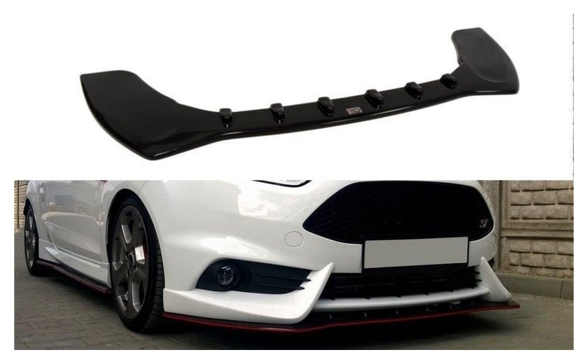 Splitter Ford Fiesta VII Facelift ST przód Do Zderzaka Maxton Design Gloss Black