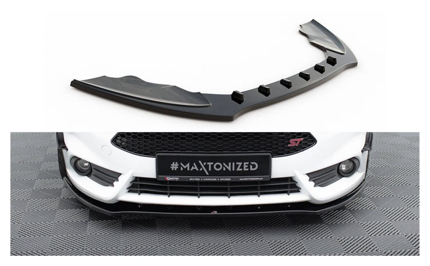 Splitter Ford Fiesta VII Facelift ST przód v.1 Gloss Black