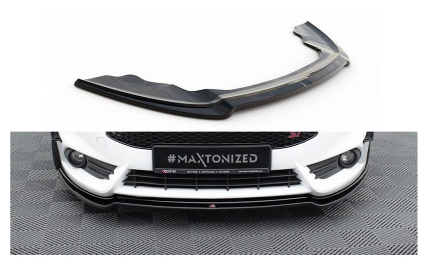 Splitter Ford Fiesta VII Facelift ST przód v.3 Gloss Black