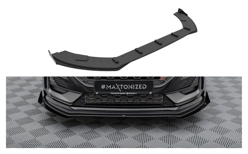 Splitter Ford Fiesta VIII Facelift ST Przód Pro + flaps Black