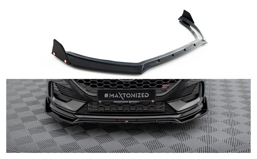 Splitter Ford Fiesta VIII Facelift ST przód v.4 + flaps