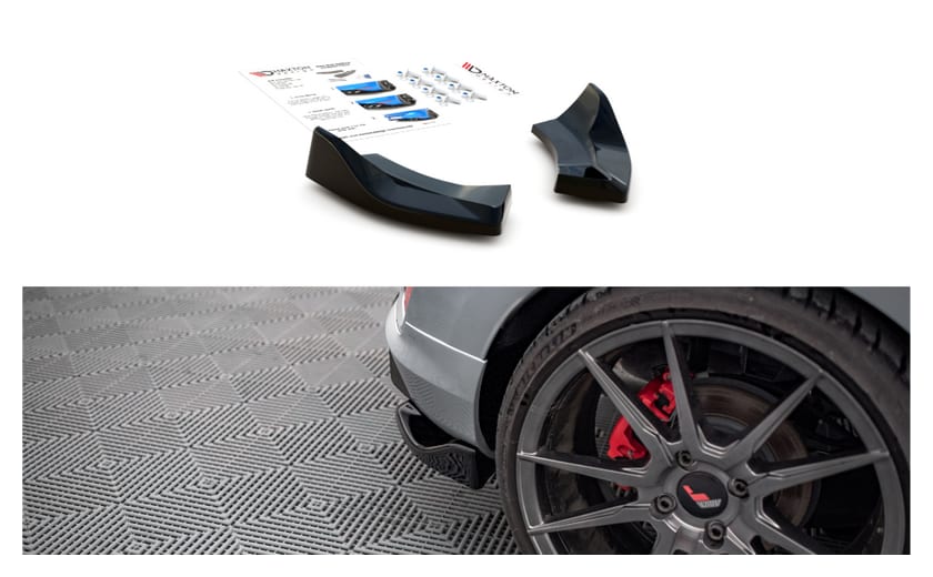 Splitter Ford Fiesta VIII ST Tył Boczne v.1 Gloss Black