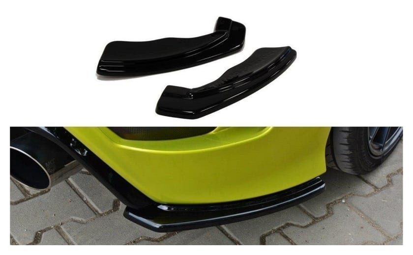Splitter Ford Focus II RS Tył Boczne Gloss Black