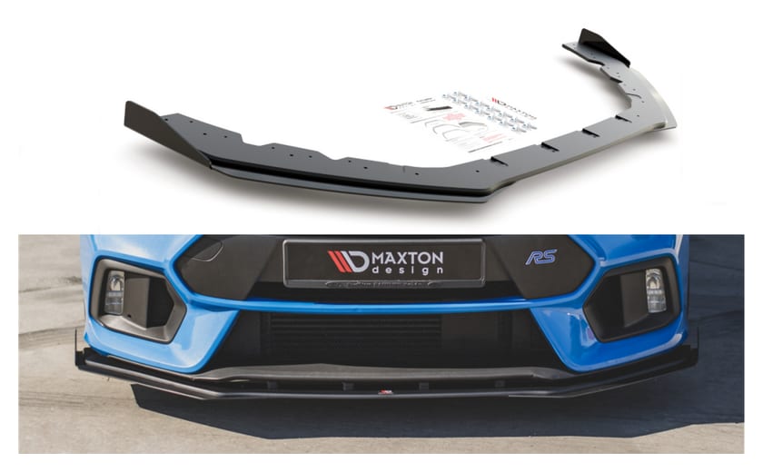 Splitter Ford Focus III RS przód Racing Durability + Flaps Black-Red