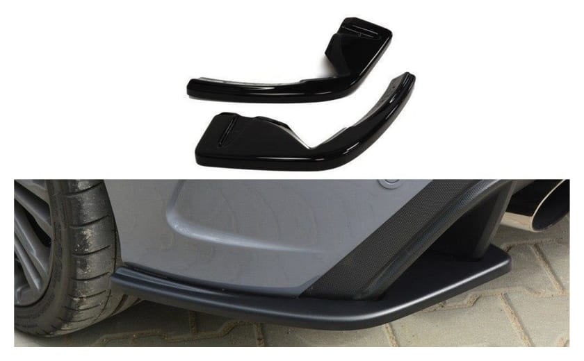 Splitter Ford Focus III RS Tył Boczne Gloss Black