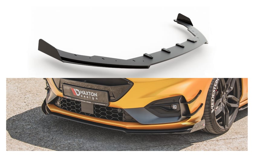 Splitter Ford Focus IV ST ST-Line przód Racing Durability + Flaps Black-Red