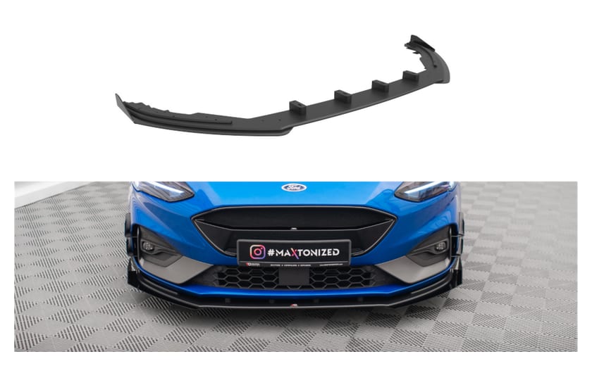 Splitter Ford Focus IV ST ST-Line przód Racing Durability + Flaps Black