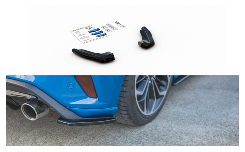Splitter Ford Focus IV ST Tył Boczne v.1 Gloss Black