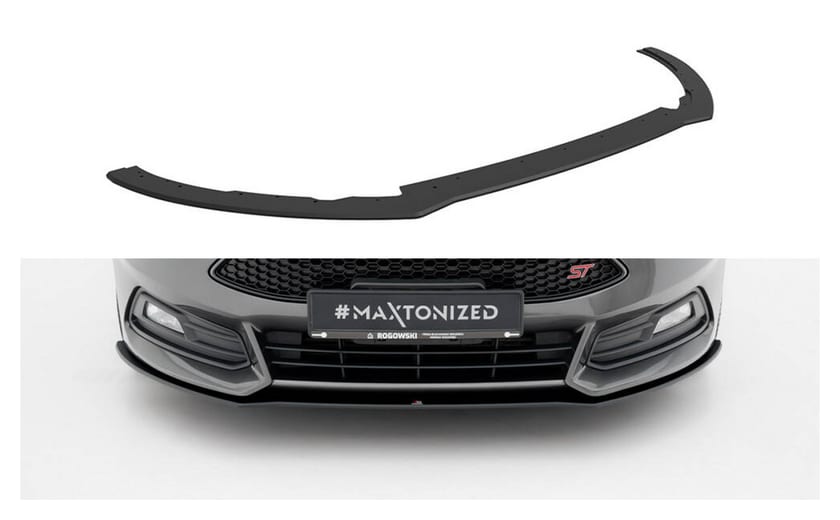 Splitter Ford Focus ST Mk3 Facelift Przód Street Pro Black-Red