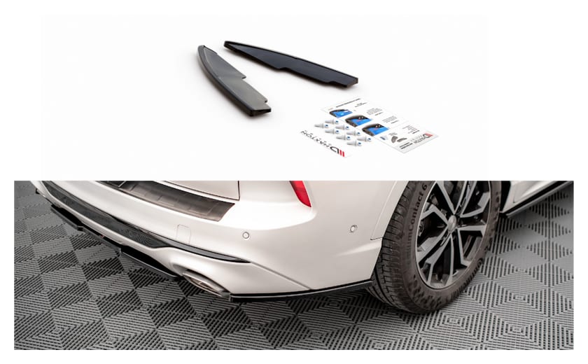 Splitter Ford Kuga III ST-Line Tył Boczne Gloss Black