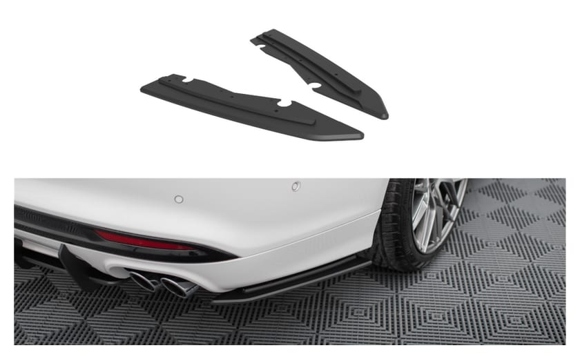 Splitter Ford Mondeo V Facelift Fusion II Facelift Tył Boczne Street Pro Black-Red