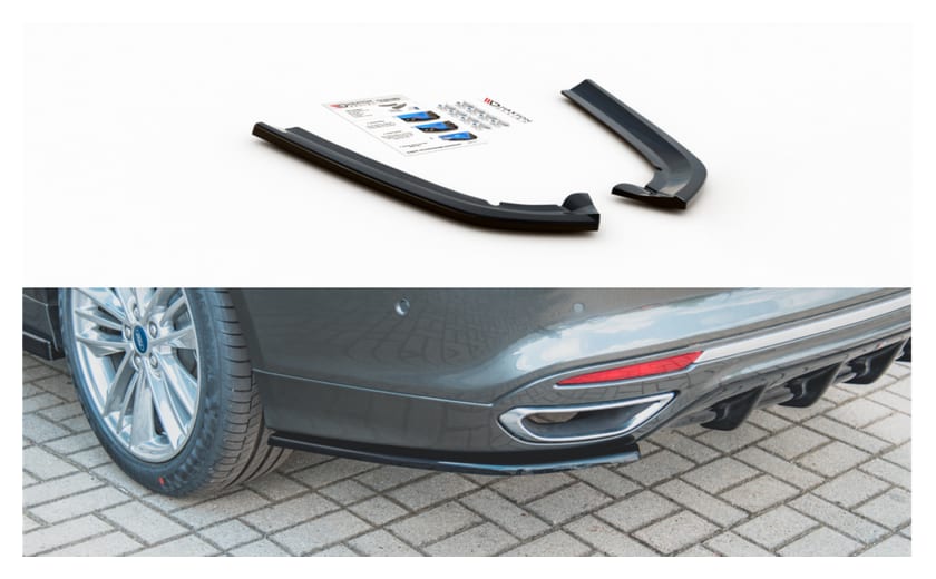 Splitter Ford Mondeo V Facelift Tył Boczne Gloss Black