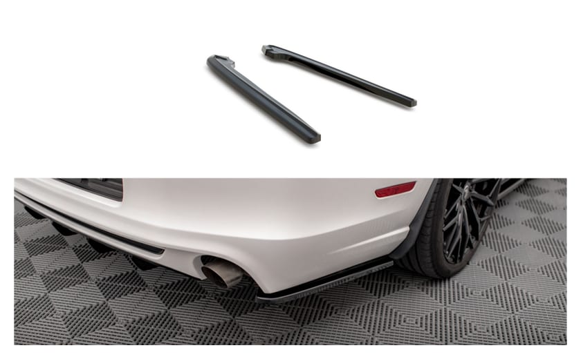 Splitter Ford Mustang V Facelift Tył Boczne Gloss Black