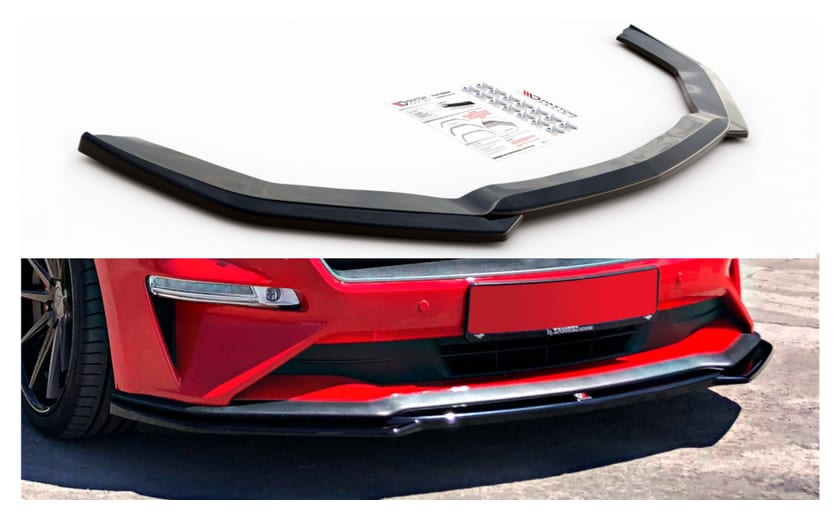 Splitter Ford Mustang VI Facelift przód v.2 Gloss Black