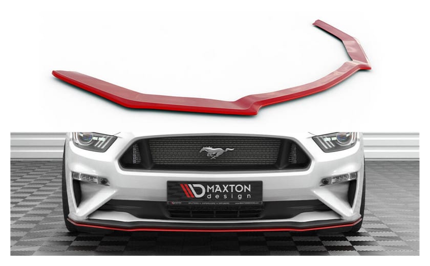Splitter Ford Mustang VI Facelift RED przód v.2