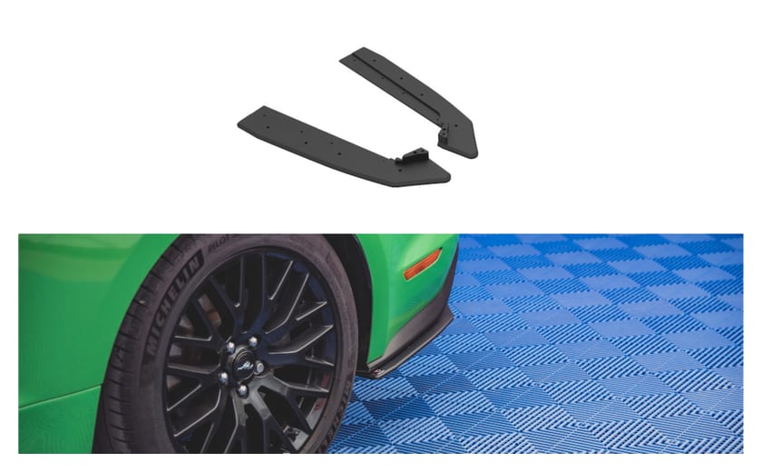 Splitter Ford Mustang VI GT Facelift Tył Boczne Street Pro v.1 Black-Red