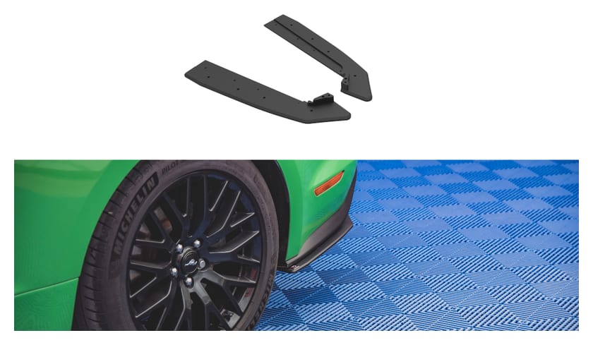 Splitter Ford Mustang VI GT Facelift - Tył Boczne Street Pro v.1 Black