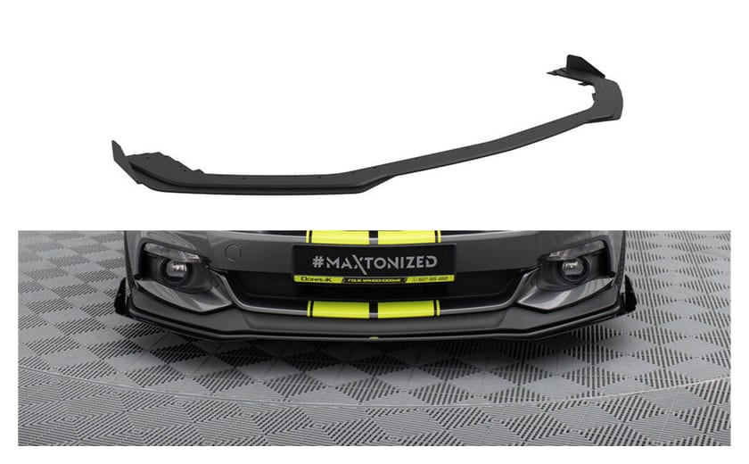 Splitter Ford Mustang VI GT Przód Pro + flaps Black