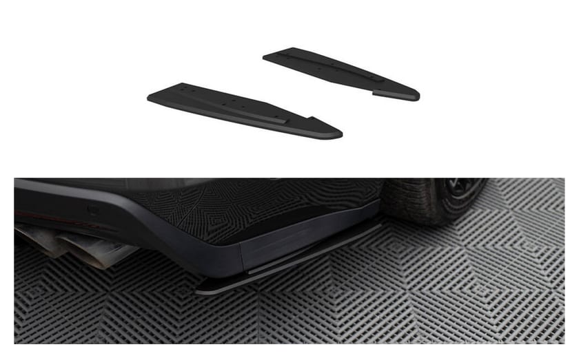 Splitter Ford Mustang VI GT Tył Boczne Street Pro Black-Red