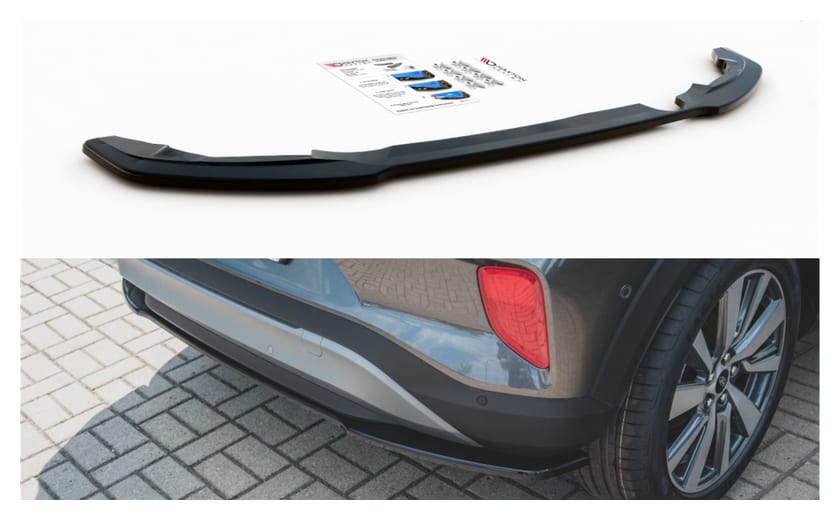 Splitter Ford Puma I Tył Środkowy Gloss Black