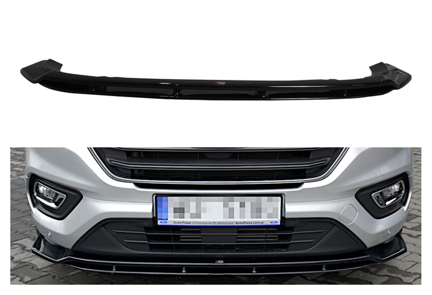 Splitter Ford Transit Custom I Facelift przód Gloss Black