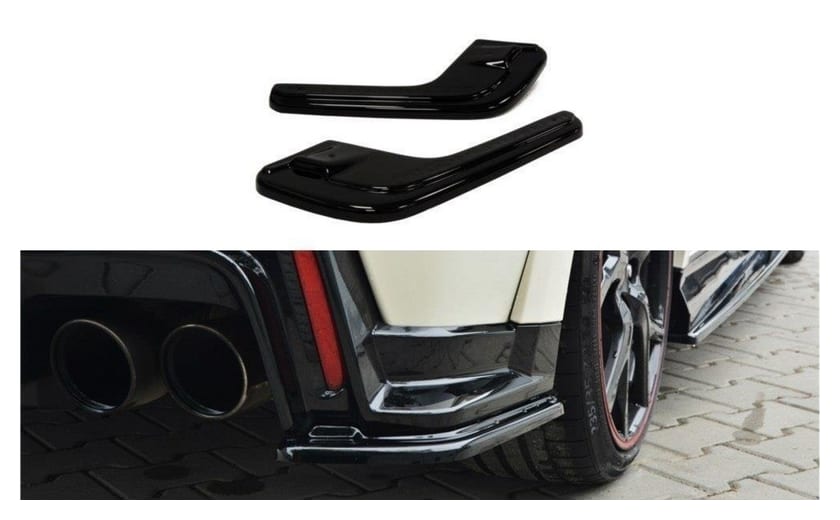Splitter Honda Civic IX Type-R Tył Boczne Gloss Black