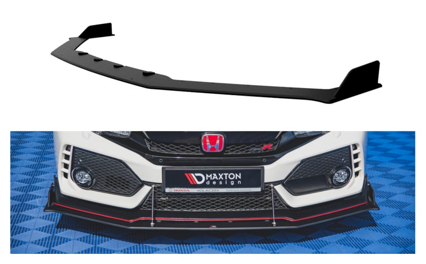 Splitter Honda Civic X Type-R przód Racing Durability Black