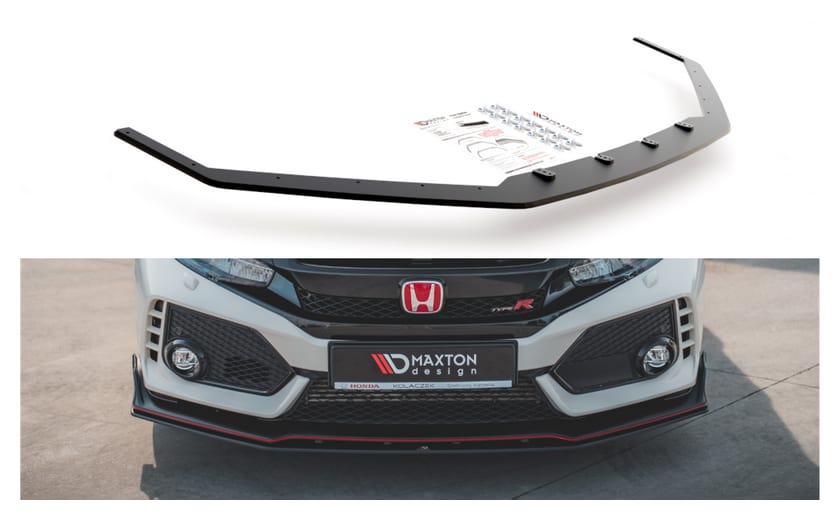 Splitter Honda Civic X Type-R przód Racing Durability v.2 Black