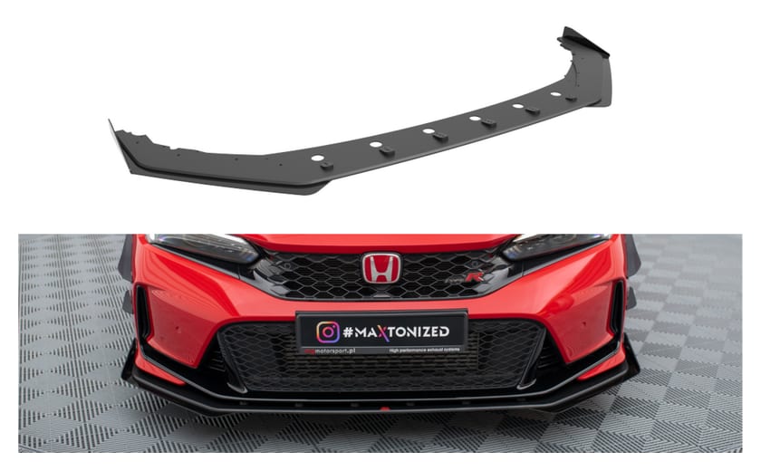 Splitter Honda Civic XI Type-R Przód Pro + flaps Black