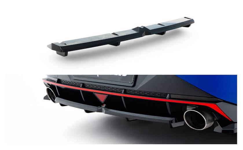 Splitter Hyundai Elantra N Mk7 Tył Środkowy z Dyfuzorem