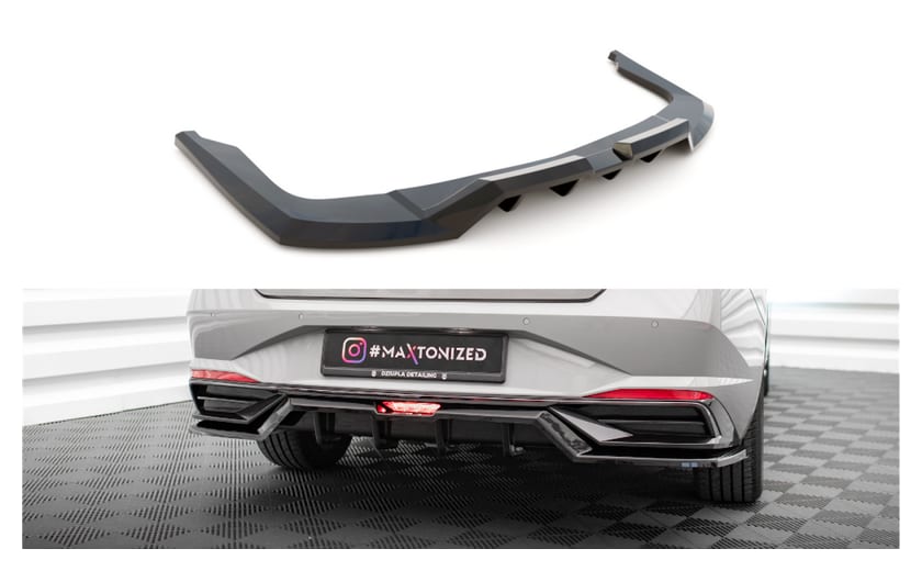Splitter Hyundai Elantra VII Tył Środkowy z Dyfuzorem Gloss Black