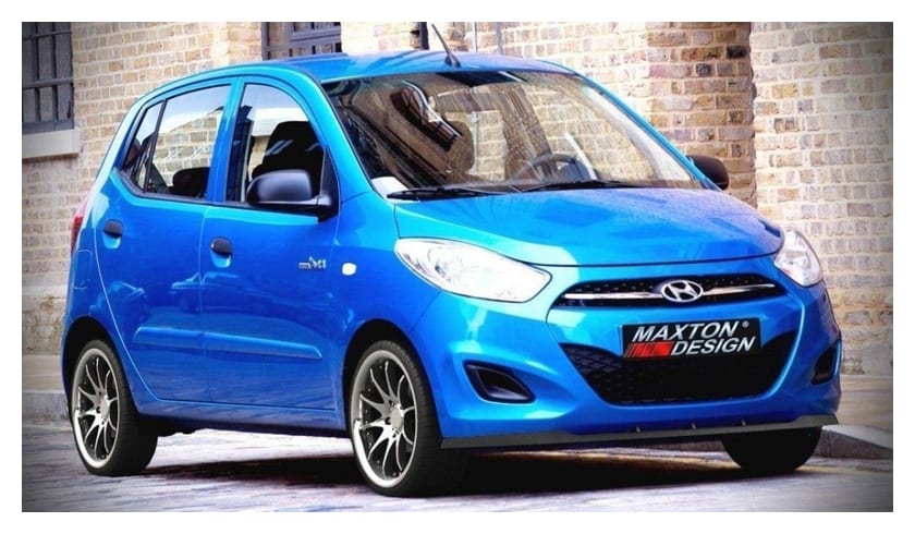 Splitter Hyundai I10 I Facelift Model 10-13 przód Gloss Black