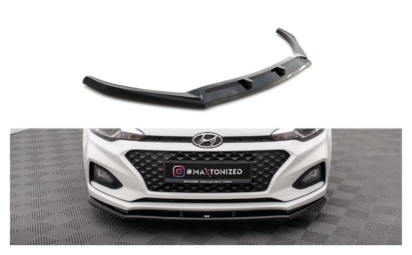Splitter Hyundai I20 II Facelift przód v.1 Gloss Black