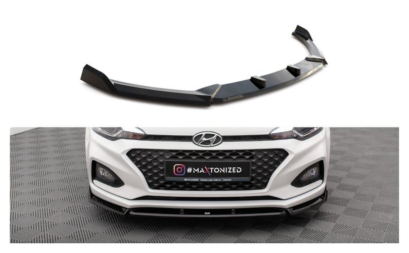 Splitter Hyundai I20 II Facelift przód v.2 Gloss Black