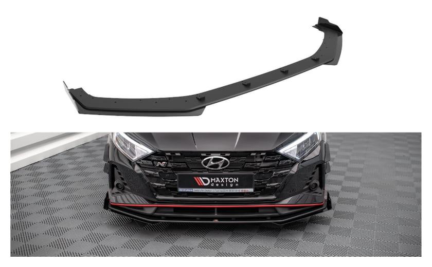 Splitter Hyundai I20 N III Przód Pro v.1 + flaps Black