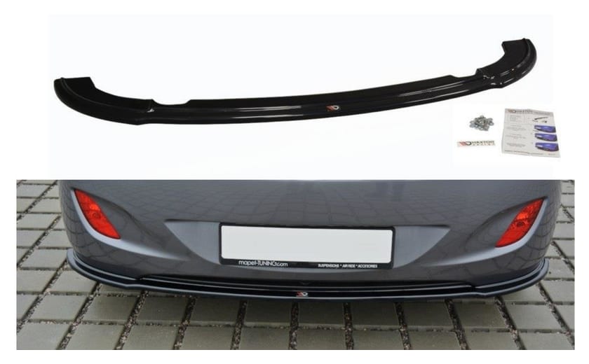 Splitter Hyundai i30 II Tył Środkowy Gloss Black