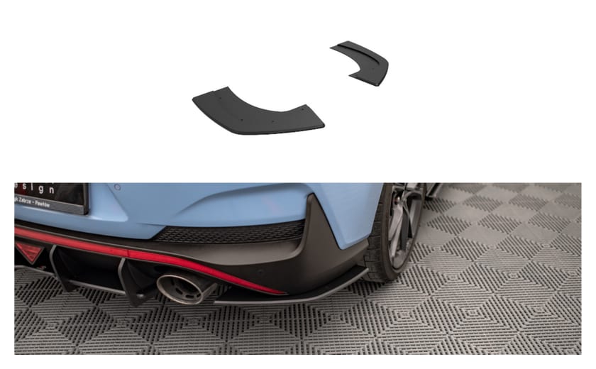 Splitter Hyundai I30 III Facelift N Fastback Tył Boczne Street Pro Black