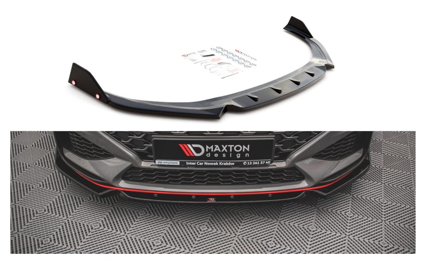 Splitter Hyundai I30 III Facelift N przód v.1 Gloss Black