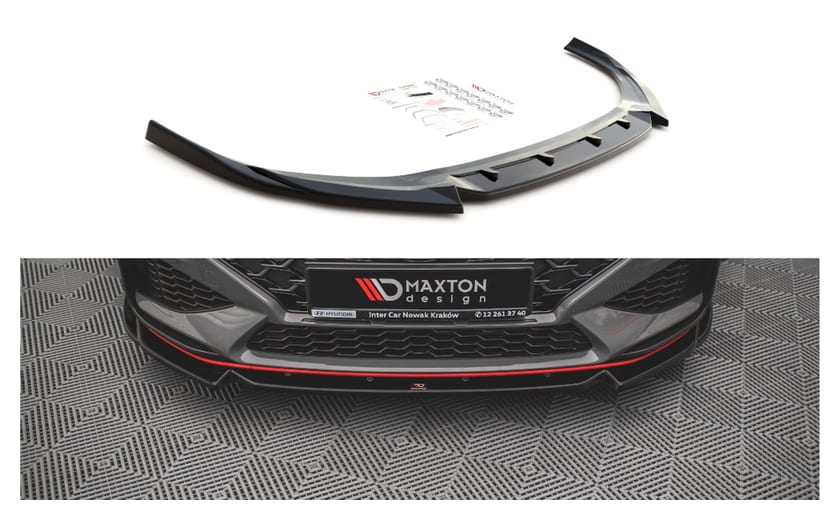 Splitter Hyundai I30 III Facelift N przód v.2 Gloss Black