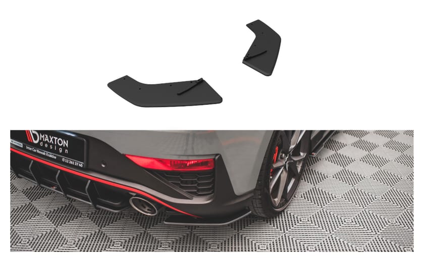 Splitter Hyundai I30 III Facelift N Tył Boczne Street Pro Black-Red