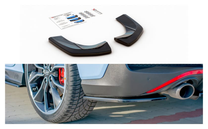 Splitter Hyundai I30 III N Fastback Tył Boczne Gloss Black