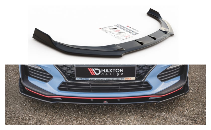 Splitter Hyundai I30 III N przód v.3 Gloss Black